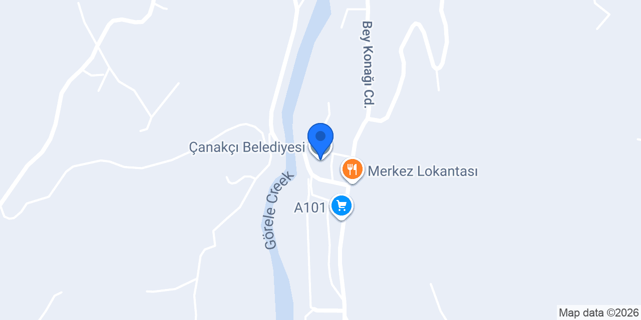Çanakçı Belediyesi konumu