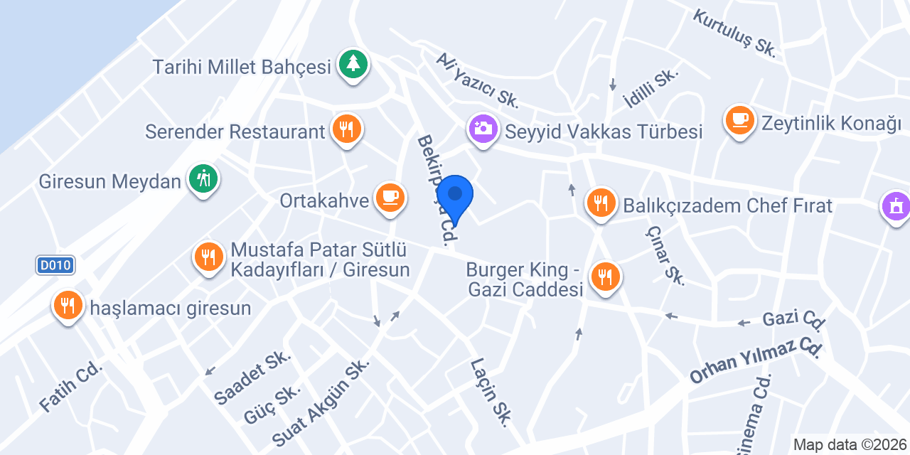 Coffee Lime Giresun konumu