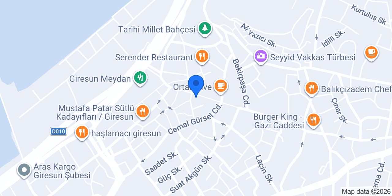 Yapı Kredi - Giresun Şubesi konumu