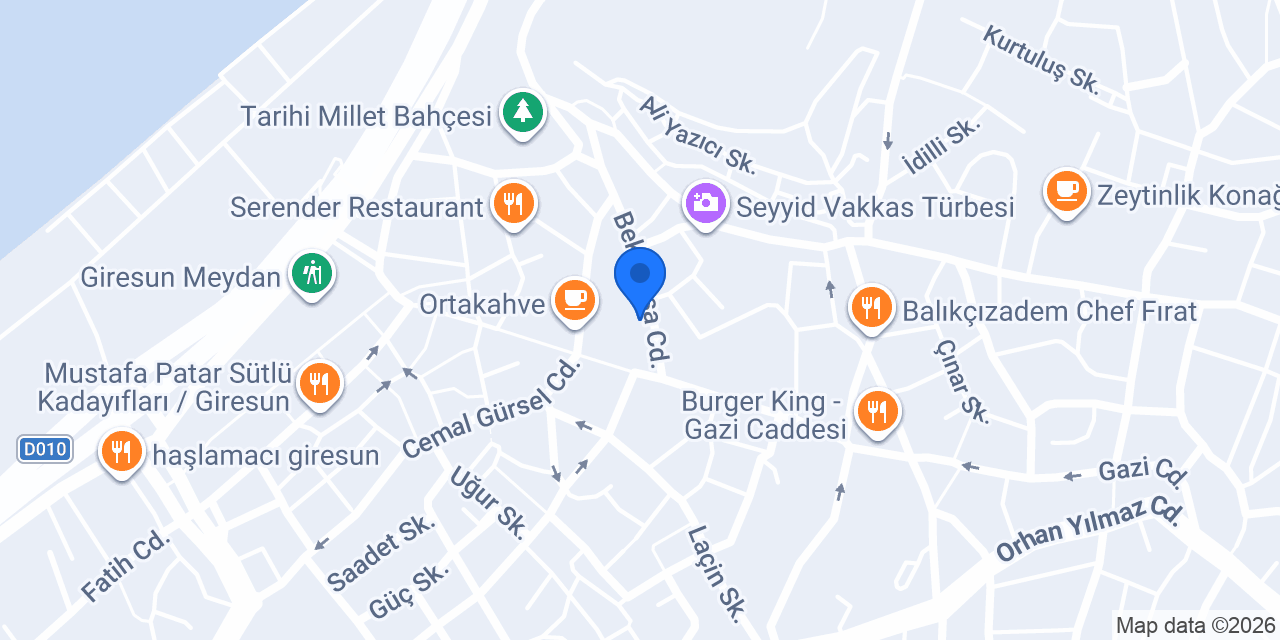 Papatya Çiçekçilik konumu
