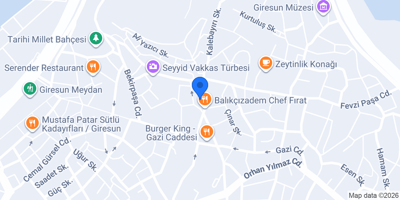 Günce Çiçek Evi konumu