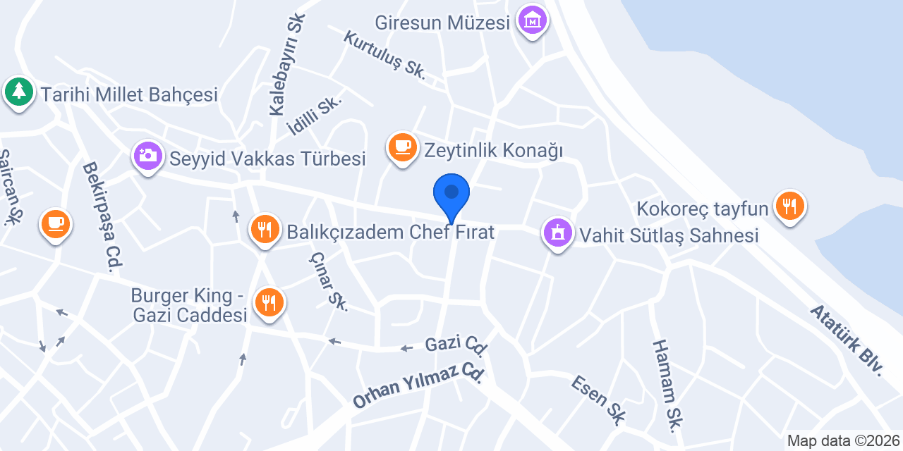 Murat terzi her türlü elbise dikilir konumu