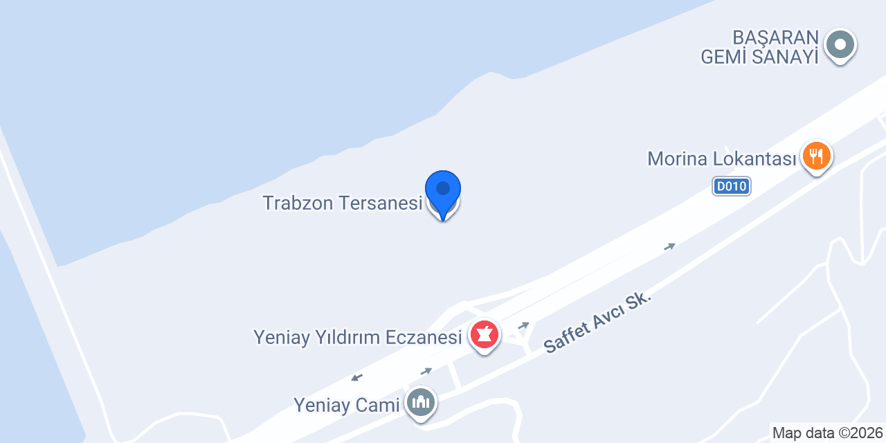 Trabzon Tersanesi konumu