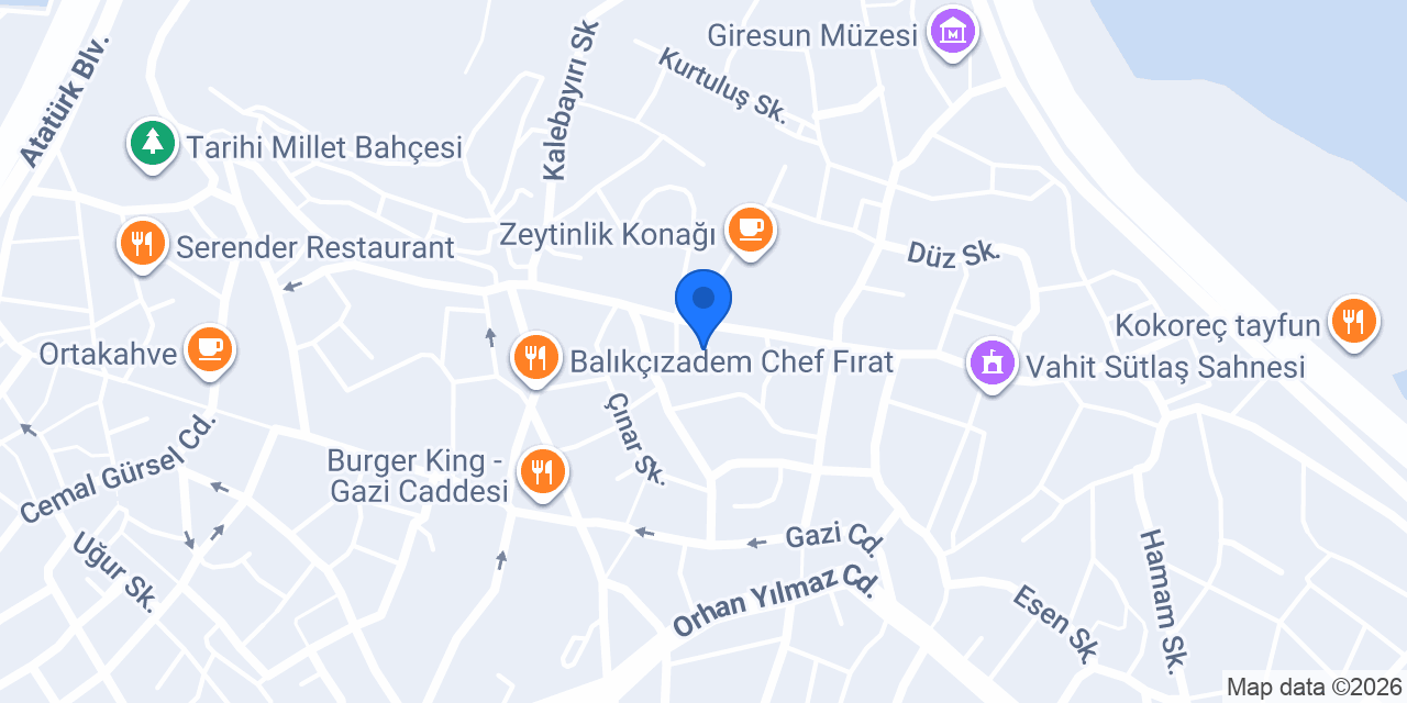 Özgirne Taksi konumu