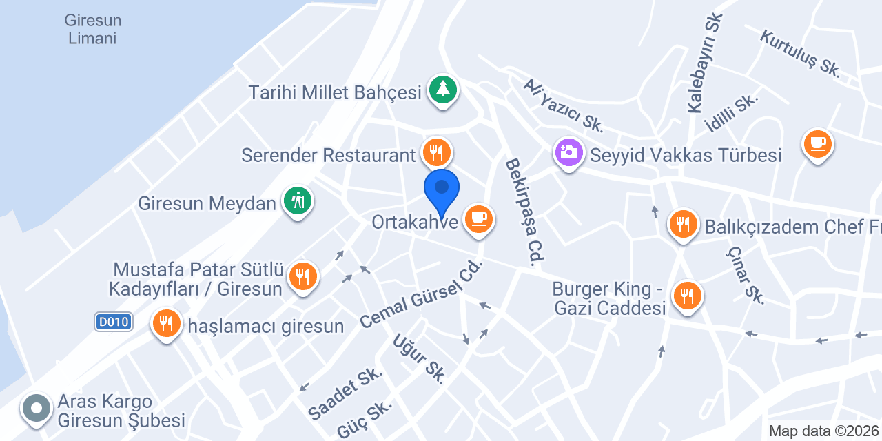 Giresun Kıdem Sigorta konumu