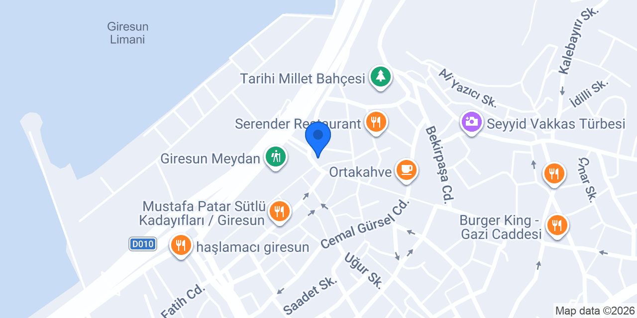 DenizBank Giresun Şubesi konumu
