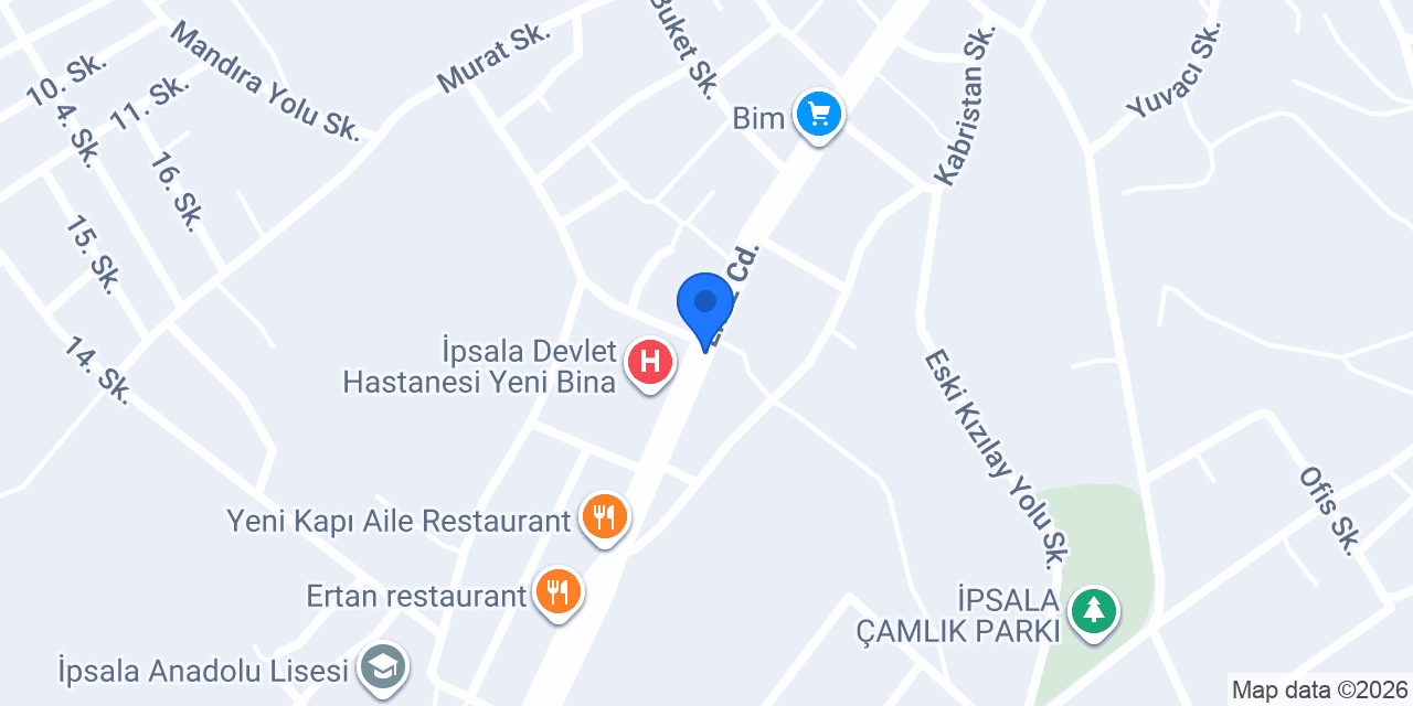 İpsala Taş Eczanesi konumu