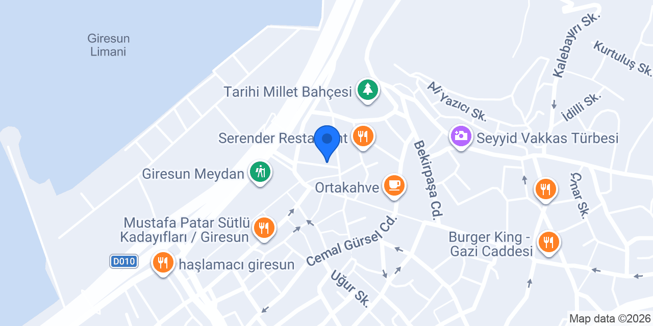 Garanti BBVA Giresun Şubesi konumu