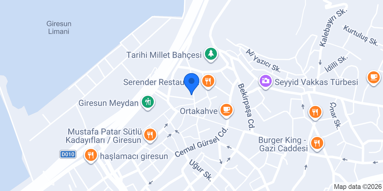 Akbank Giresun Şubesi konumu