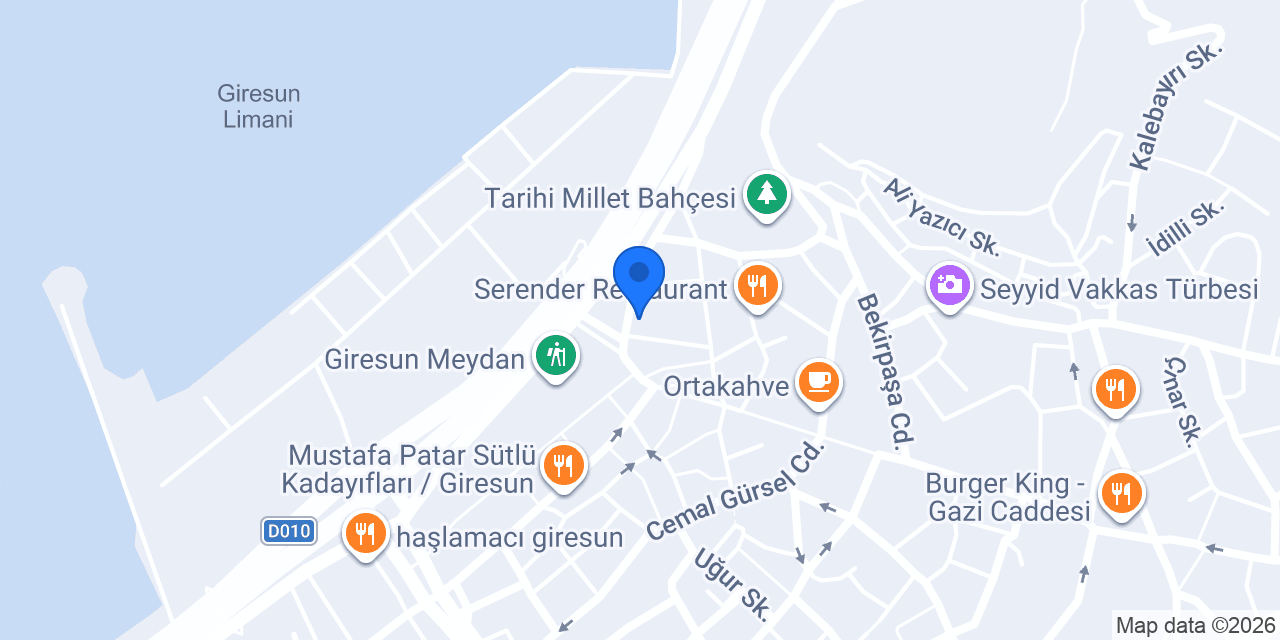 Kuveyt Türk Giresun Şubesi konumu