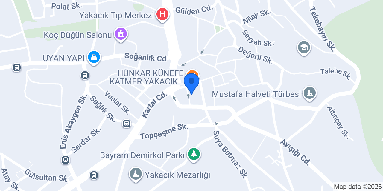 Ptt-yakacık Şubesi konumu