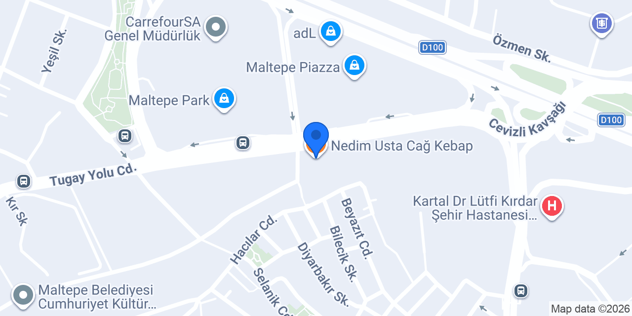 Nedim Usta Cağ Kebap konumu