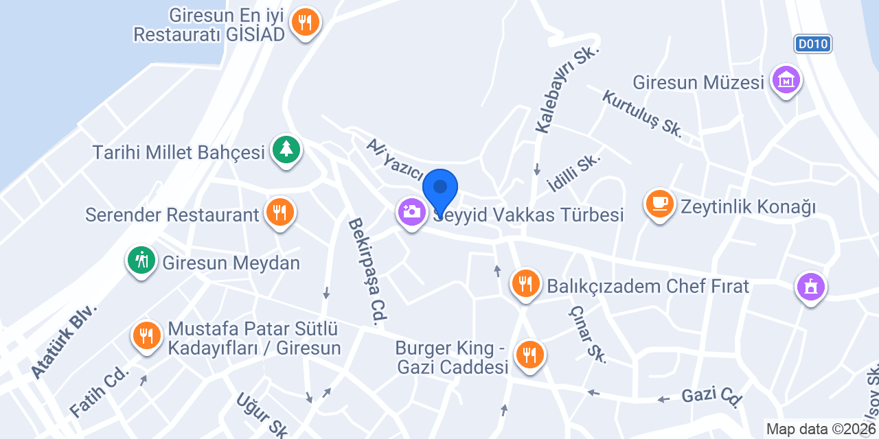 BIG BROS Giresun konumu