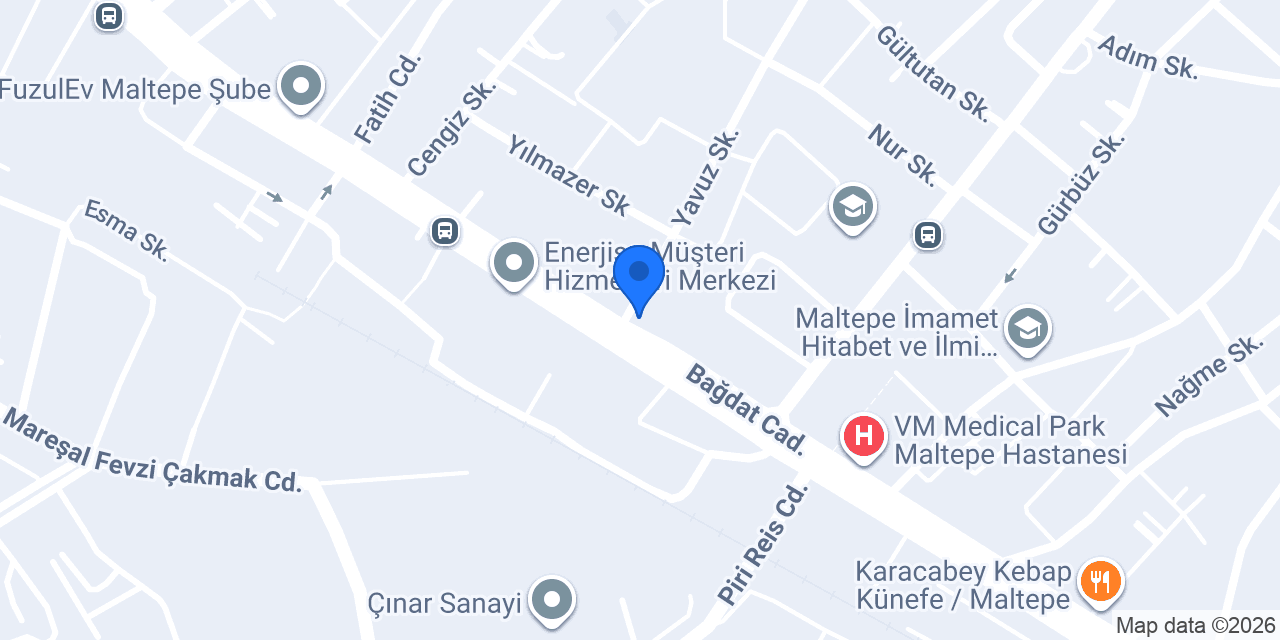 Maltepe Medikal Estetik Hekimi konumu
