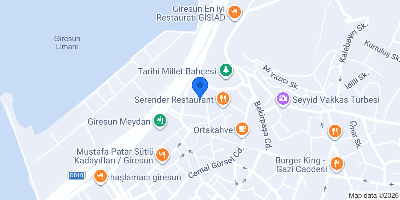 Otel Sarı konumu