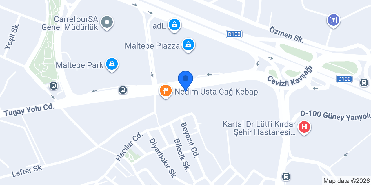 Bimeks Çelik konumu
