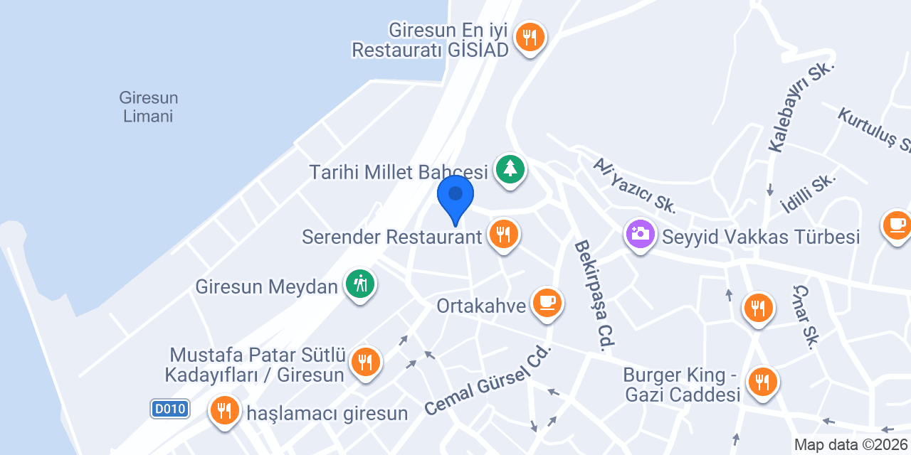 Vakıf Katılım Giresun Şubesi konumu