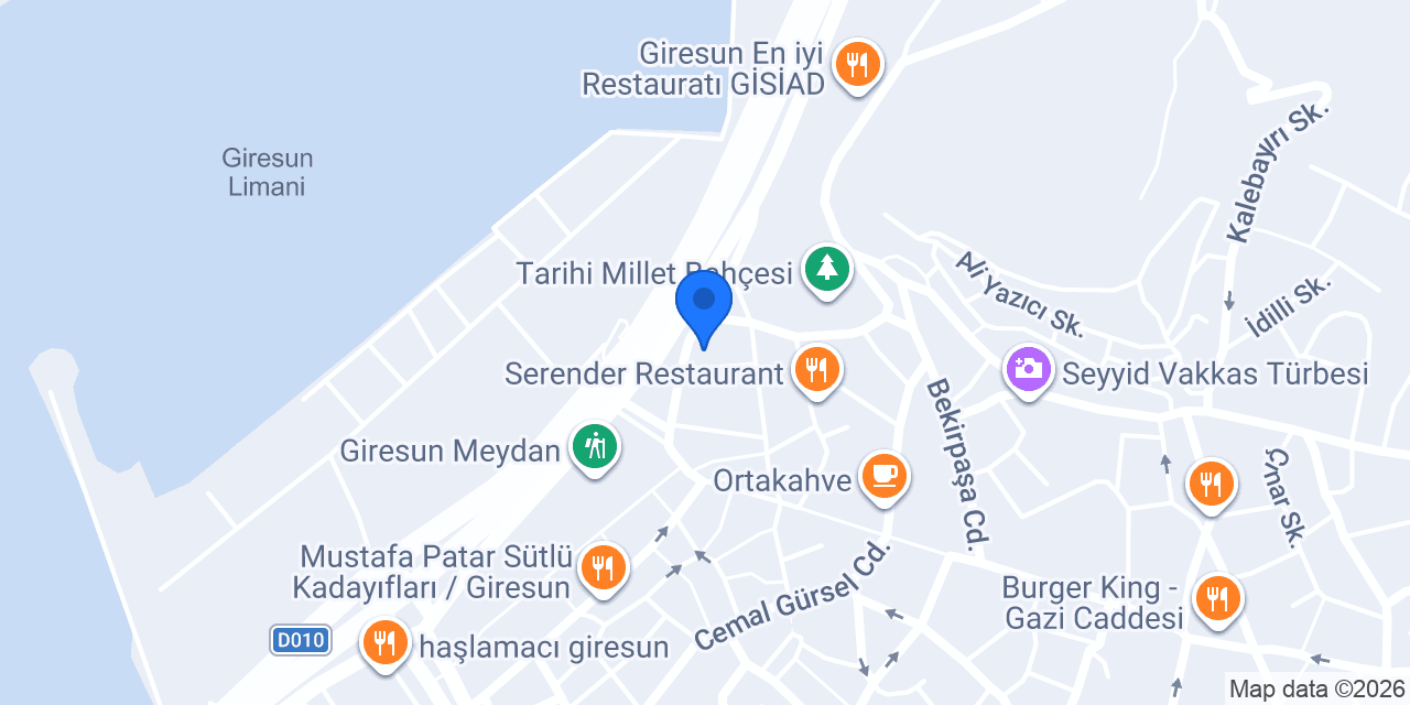 Giresun 2 Noter konumu