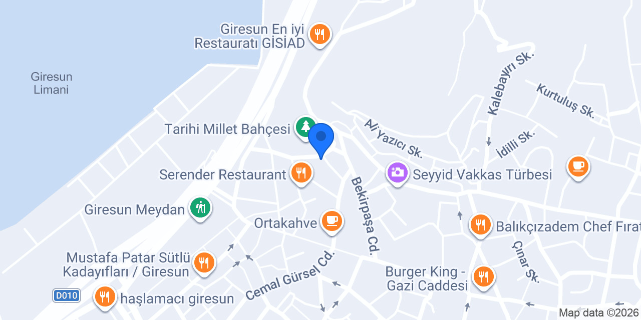 ÇiçekçimGiresun konumu