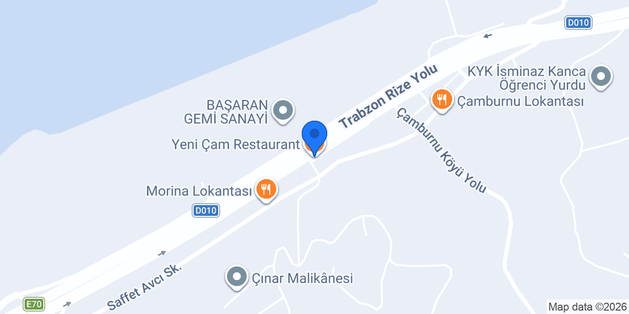 Yeni Çam Restaurant konumu