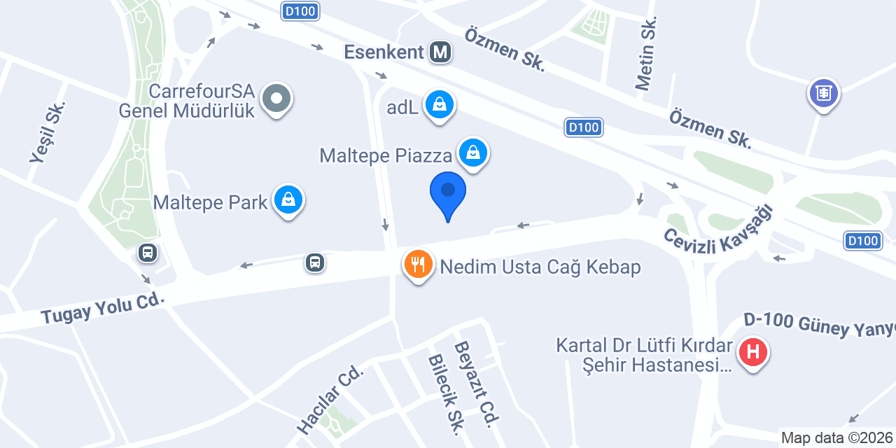 Timboo Cafe Maltepe Piazza AVM konumu
