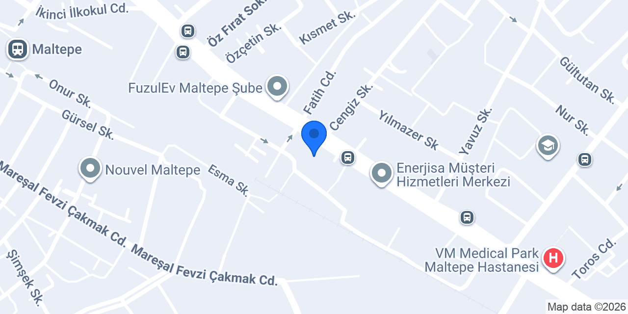Maltepe Sevinç Kurs Merkezi konumu