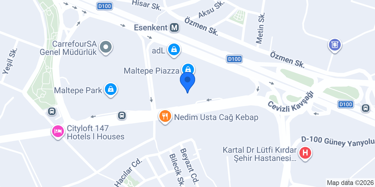 MADO Maltepe Piazza Avm konumu