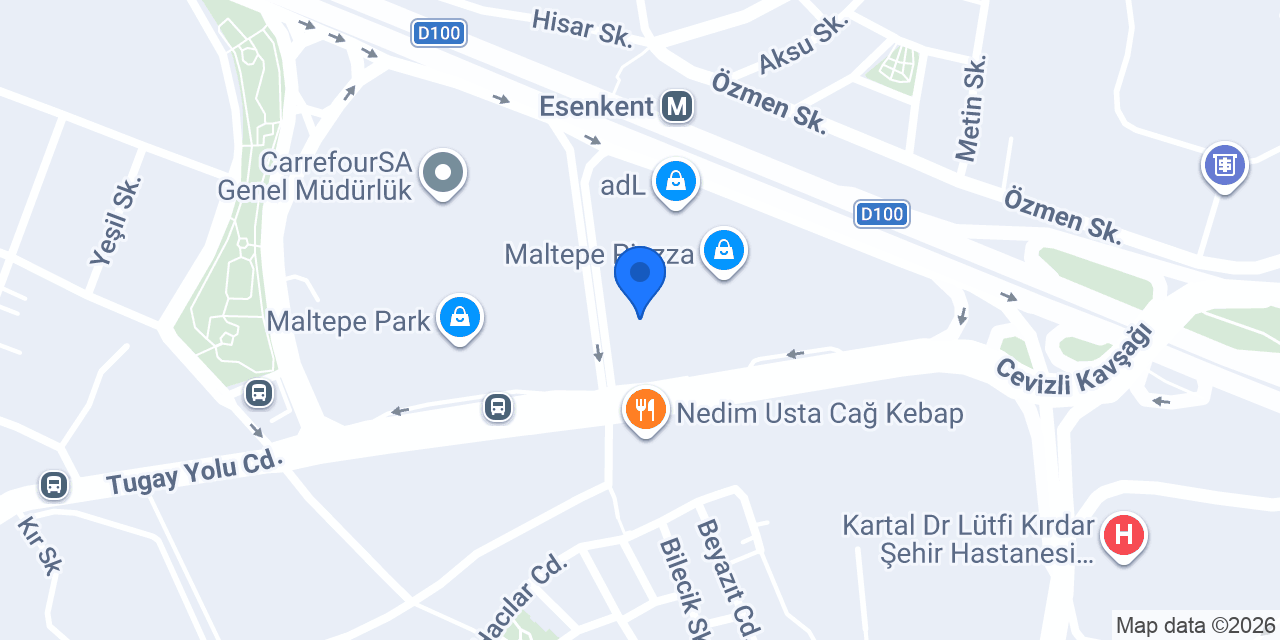 The Hunger Maltepe Piazza AVM konumu
