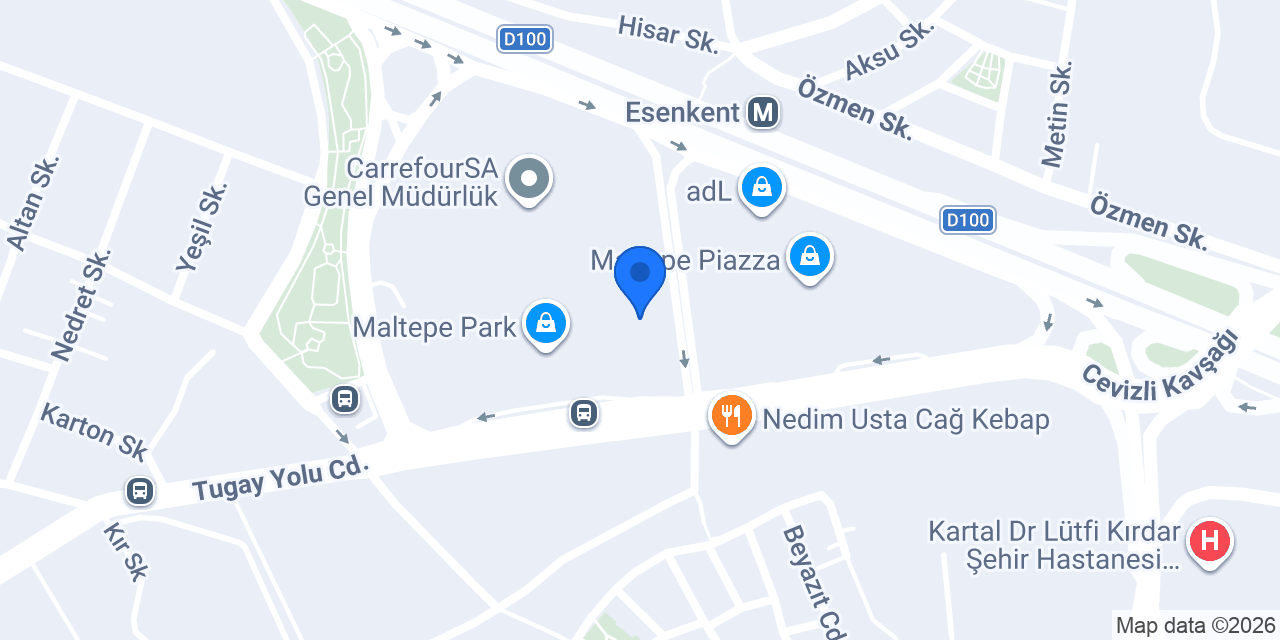 Derimod - Maltepe Park AVM konumu