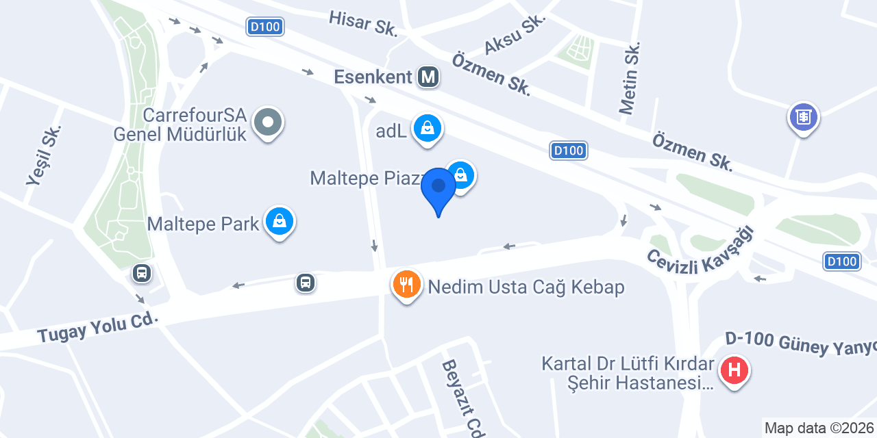 Blue Diamond Maltepe Piazza AVM konumu