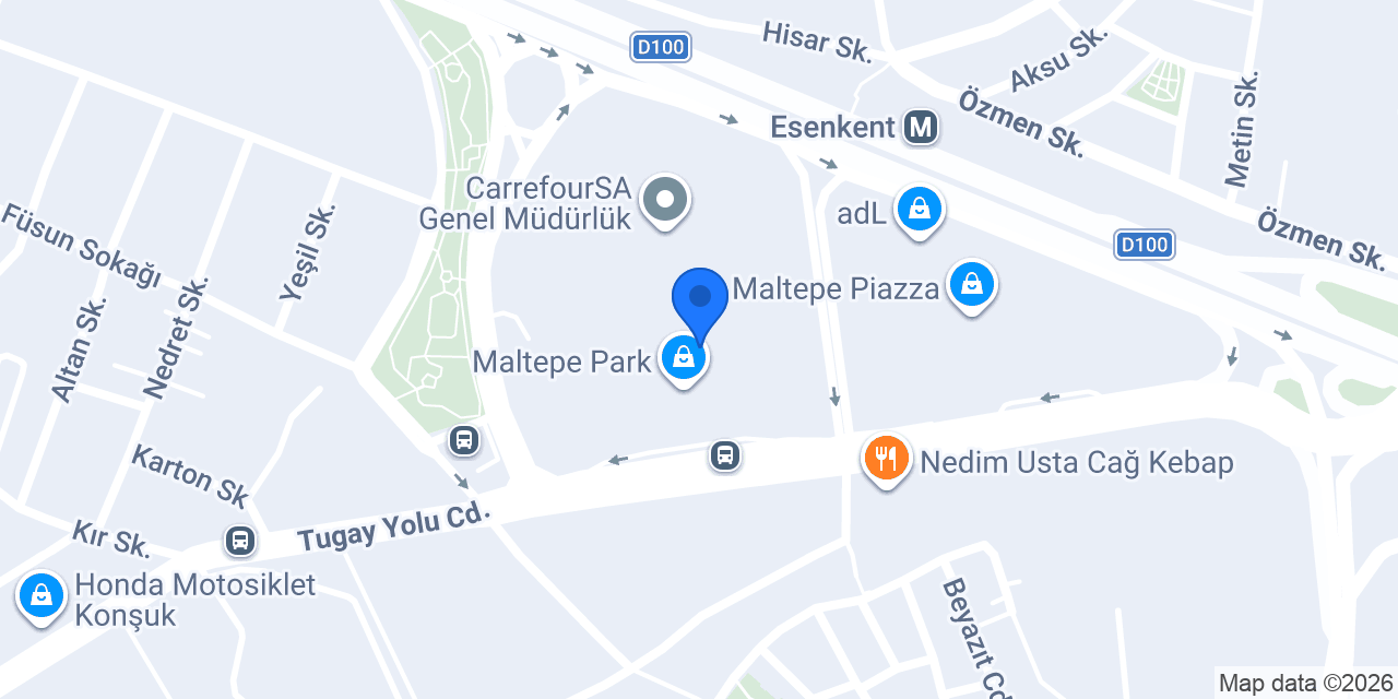 NuSPA Maltepe Park konumu