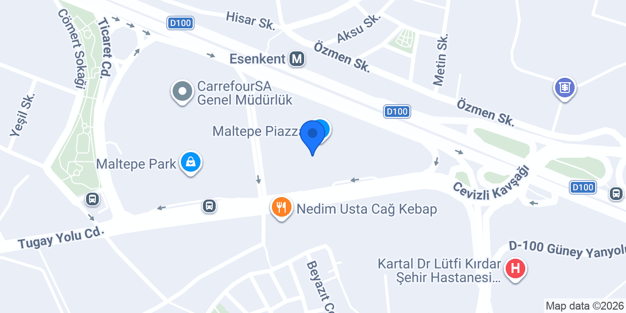 Emo Optik Piazza AVM konumu