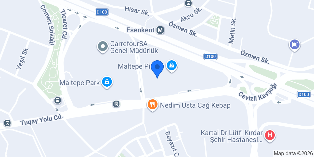 Maltepe Piazza So CHIC konumu