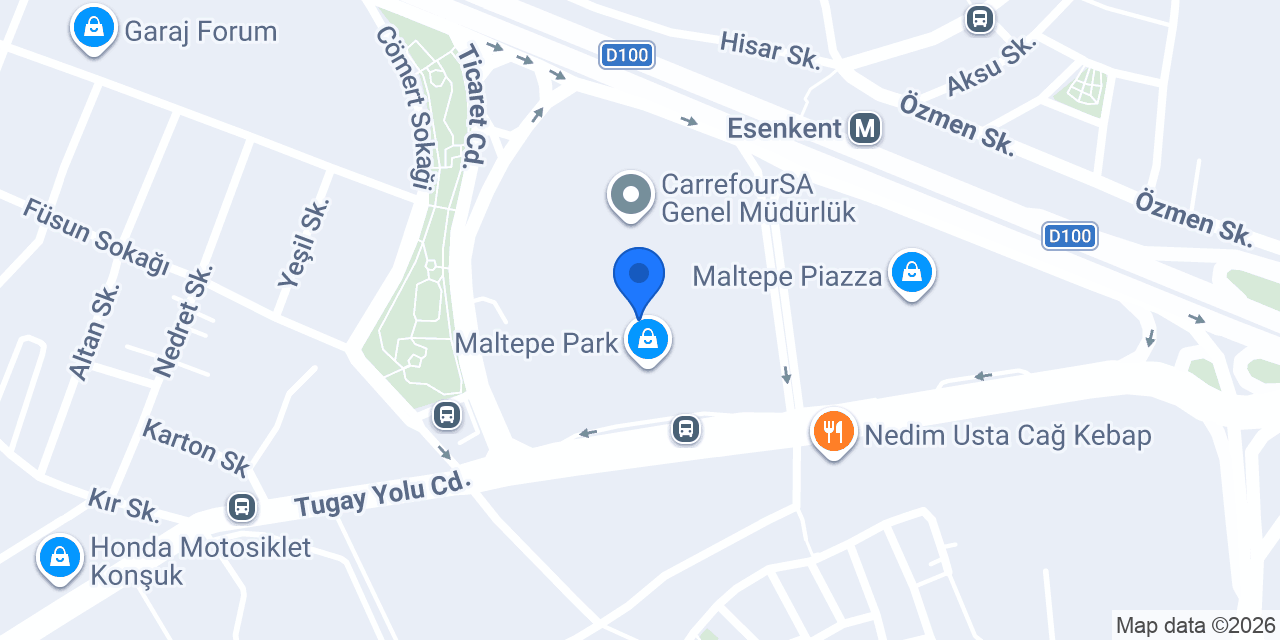 Jolly Tur - Maltepe Park AVM konumu