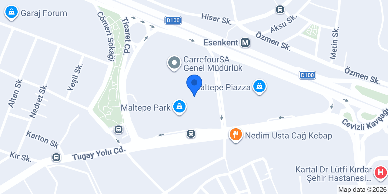 HMBRGR Maltepe Park konumu