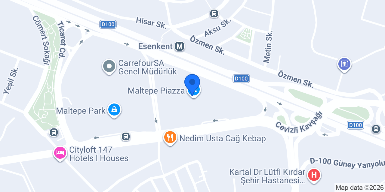 Etstur Maltepe Piazza Avm konumu