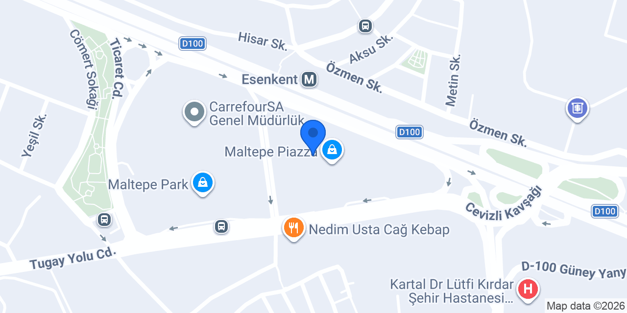 Lizay - Maltepe Piazza konumu