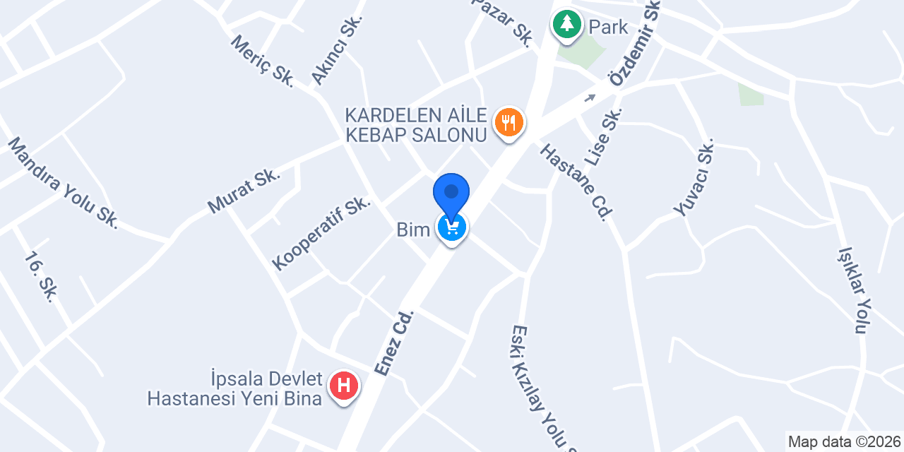 DenizBank İpsala Şubesi konumu