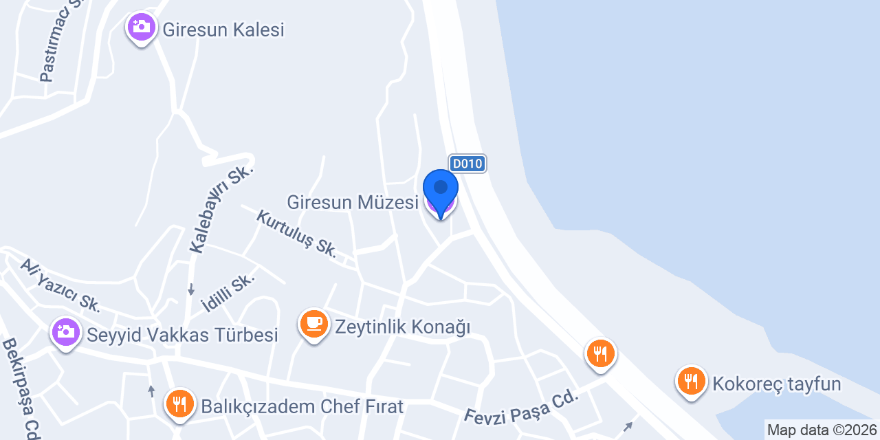 Giresun Müzesi konumu