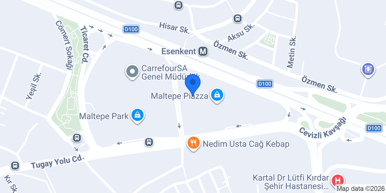 Vatan Bilgisayar Maltepe E5 Piazza konumu