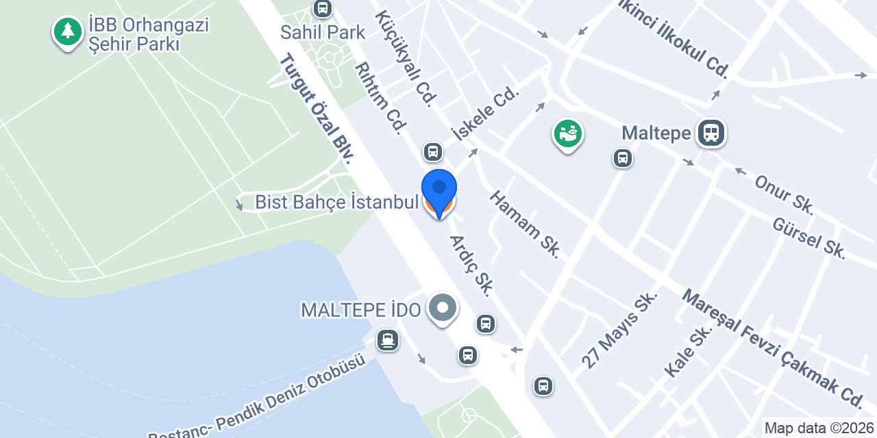 Bist Bahçe İstanbul konumu