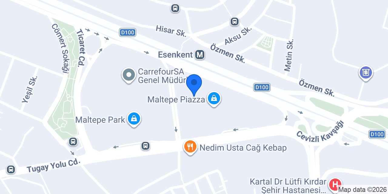 Bernardo - Maltepe Piazza AVM konumu