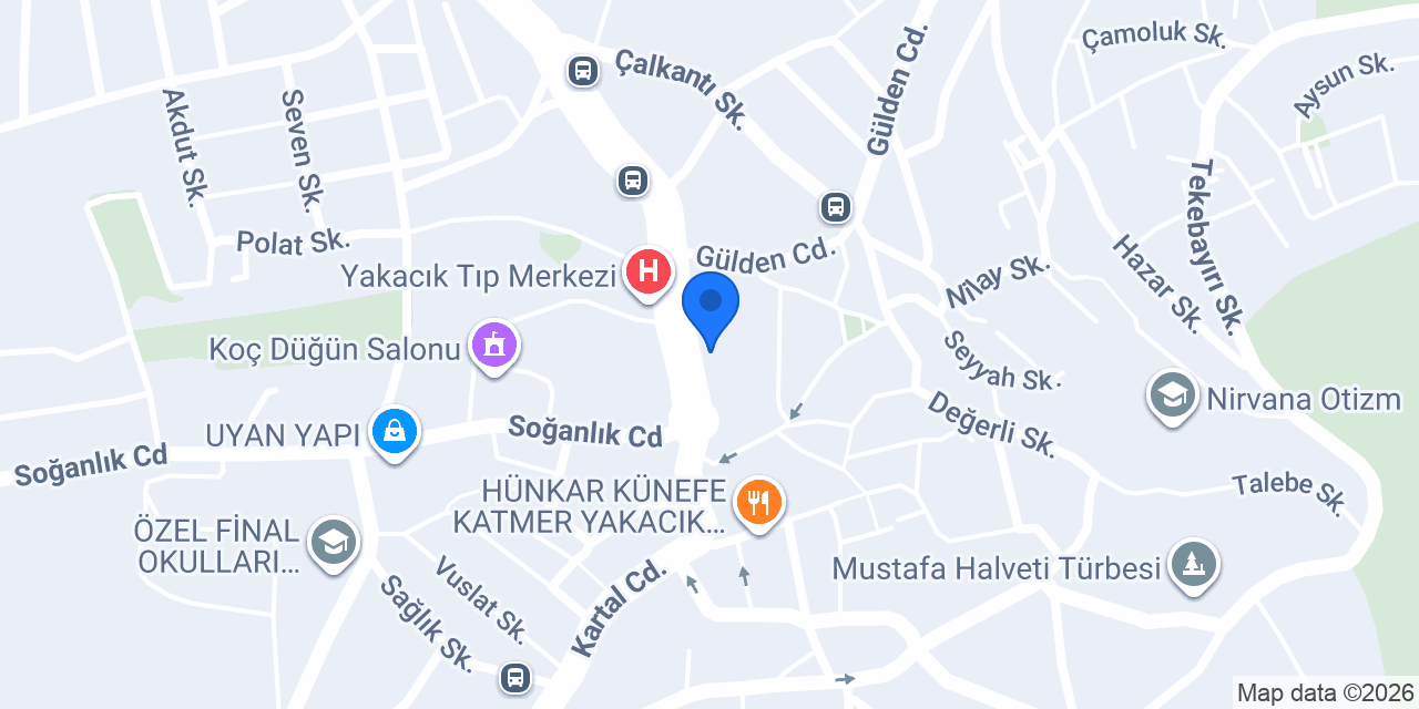 Halkbank Yakacık Şubesi konumu