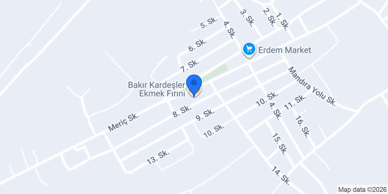 Bakır Kardeşler Ekmek Fırını konumu