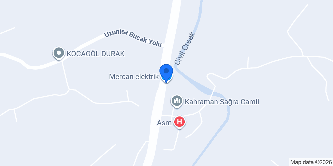 Mercan elektrik konumu
