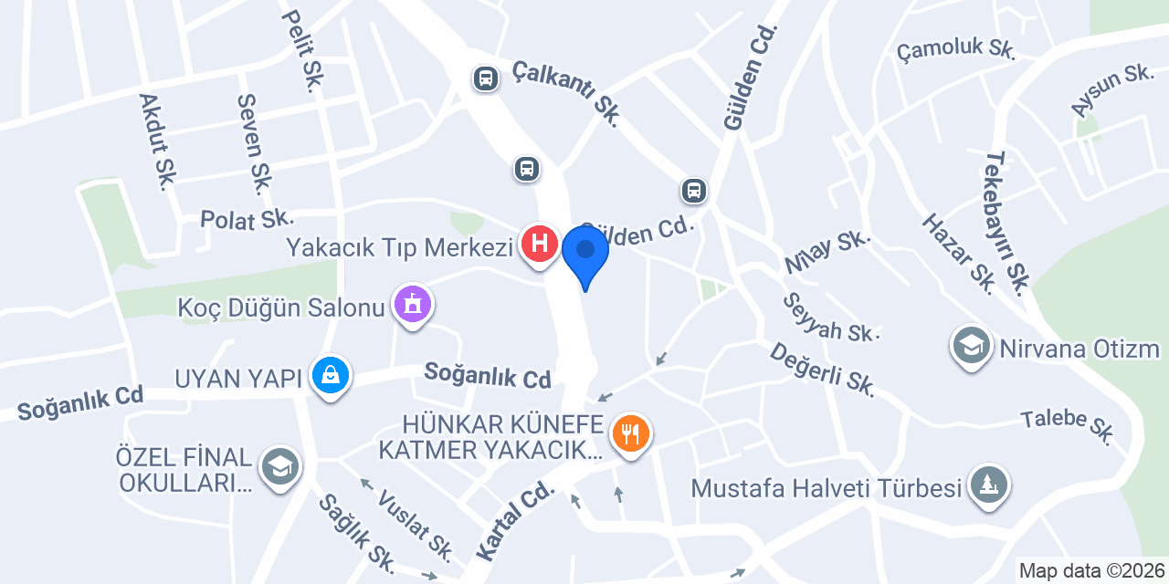Yapı Kredi - Yakacık Şubesi konumu