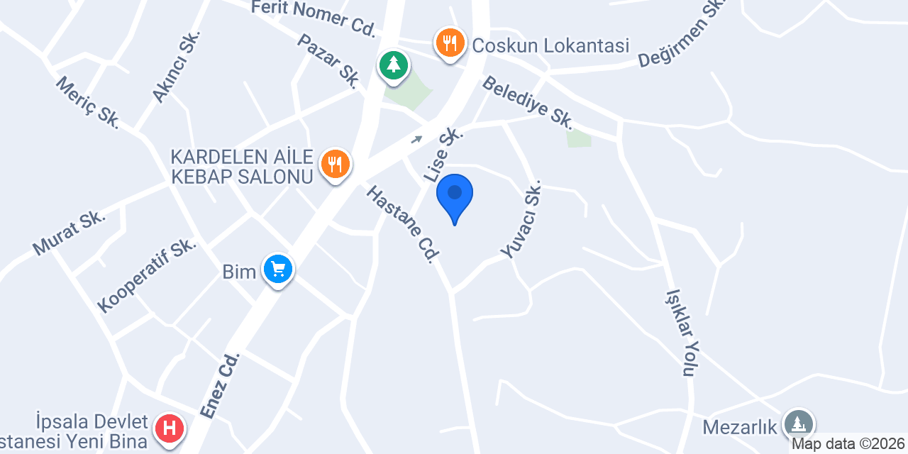 İpsala Anadolu Lisesi konumu