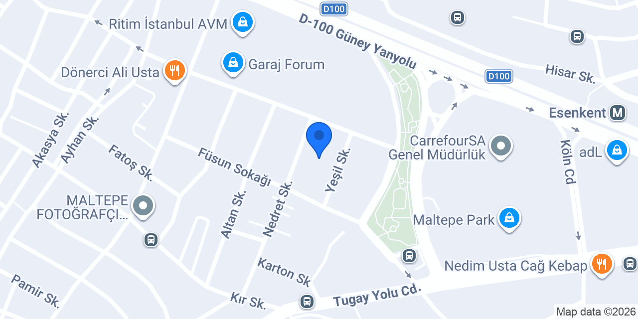 Başarır Hukuk Bürosu konumu