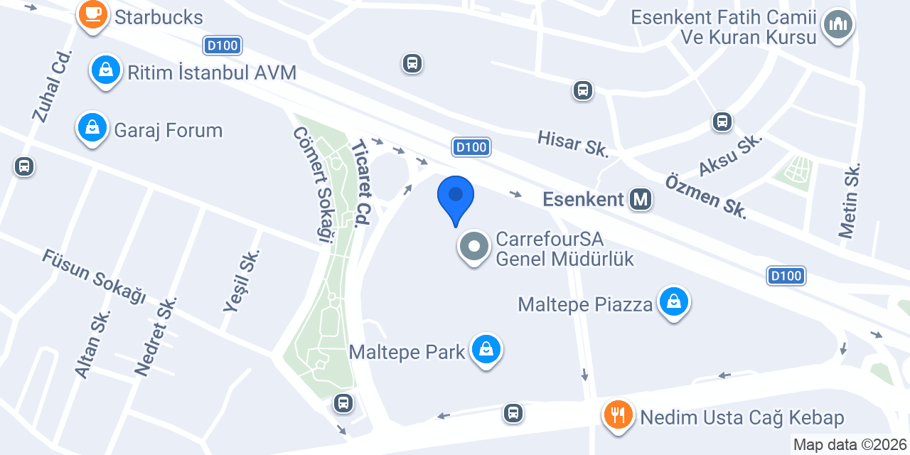 Coni&Co Maltepe Park konumu