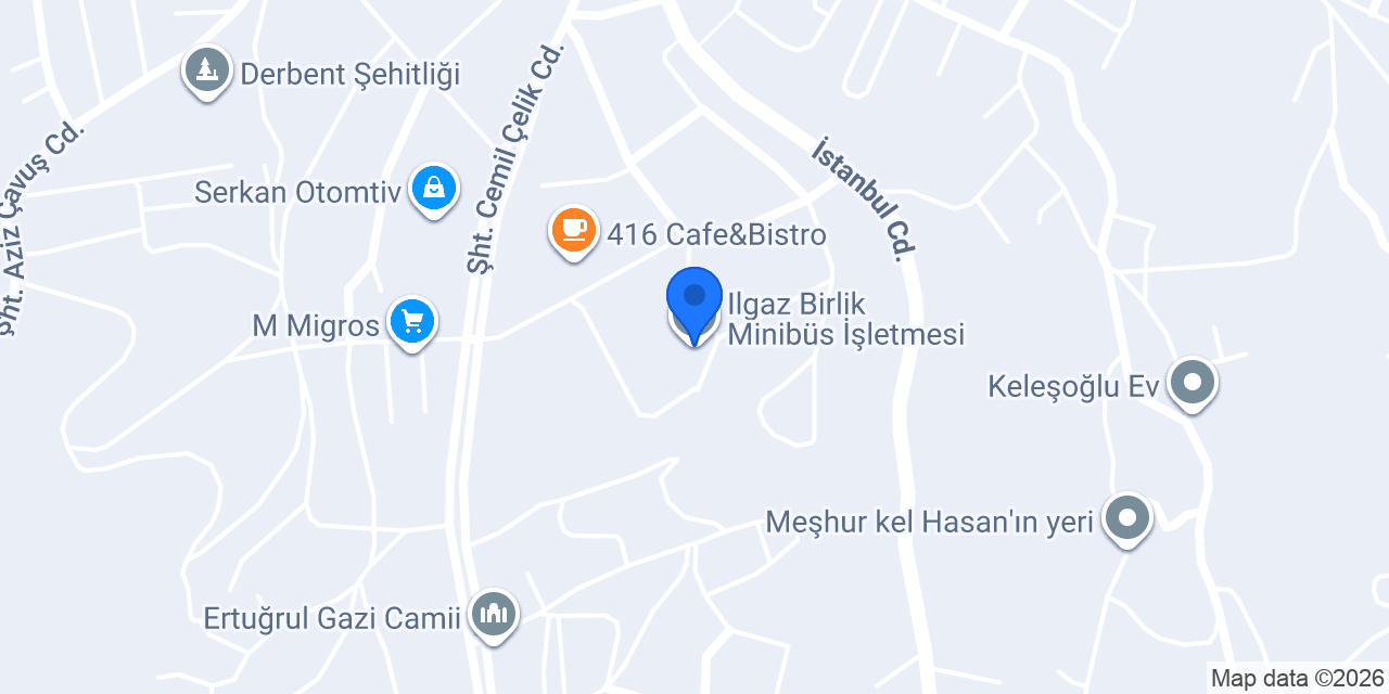 Ilgaz Birlik Minibüs İşletmesi konumu